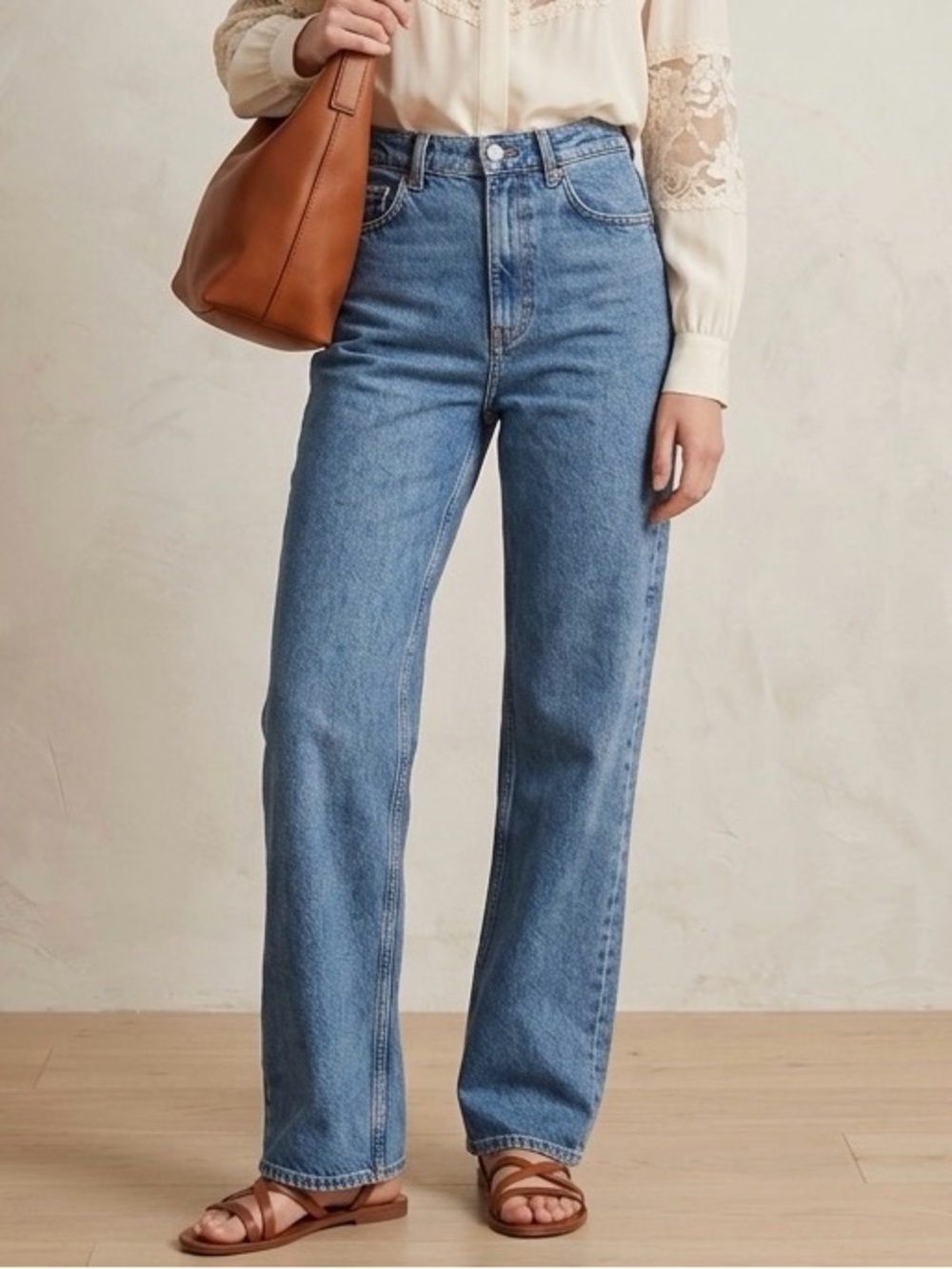 & Other Stories "Favourite Cut" Straight Leg Medium Wash Denim